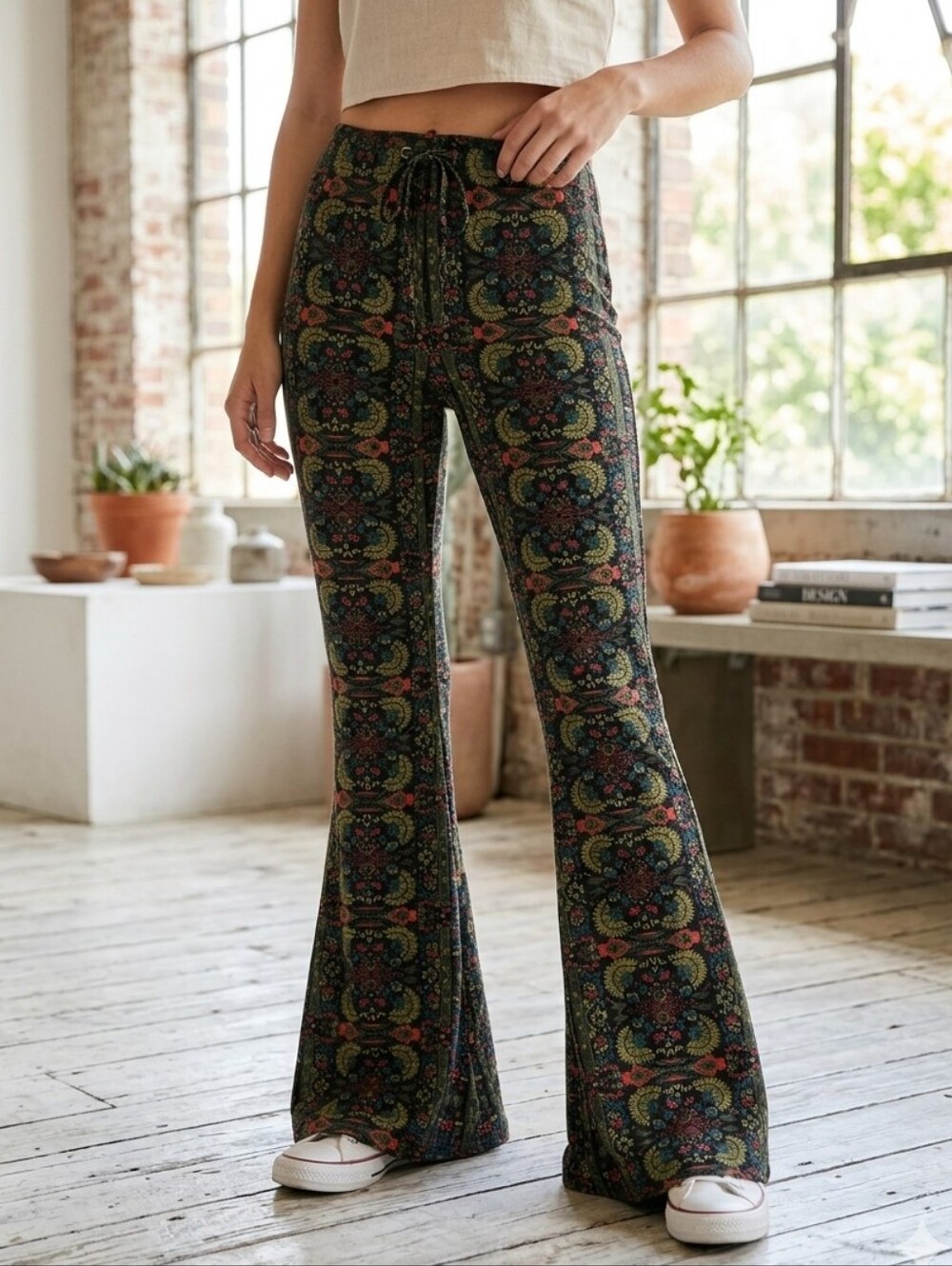 Sea Gypsies By Lost | Swell Bell Flare Boho Pants, Size Medium